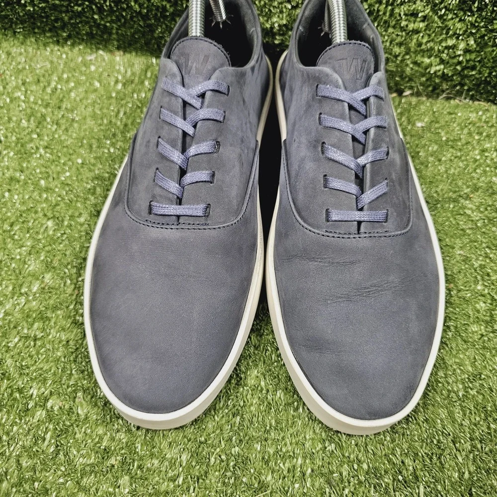 Wolf & Shepherd Cruise Navy Nubuck Lace Up Casual Sneakers Mens Size EU 42 US 9